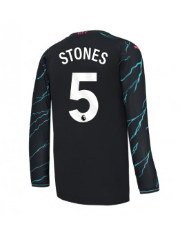 Billige Manchester City John Stones #5 Tredjedrakt 2023-24 Langermet